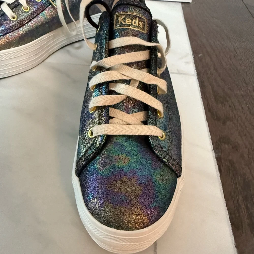 Keds Iridescent Sneakers with White Soles - Picture 2 of 3